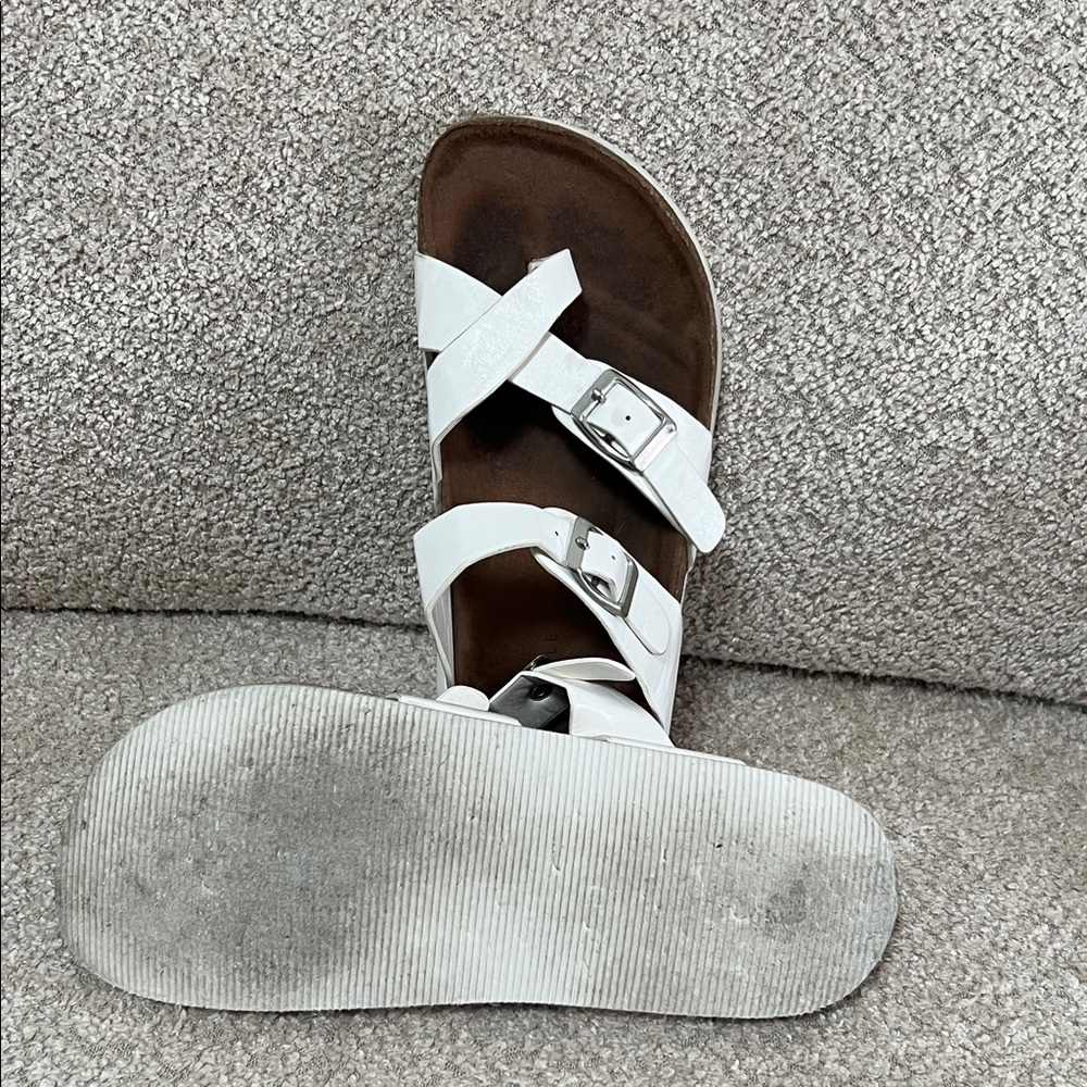 Aeropostale White Strappy Sandals